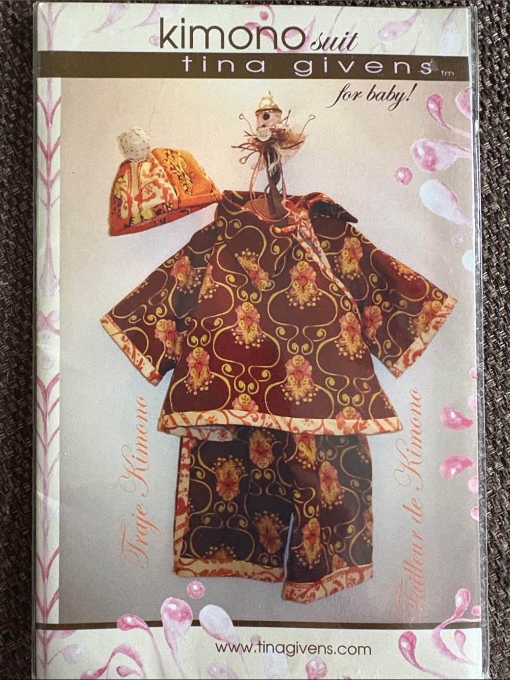 NEW Sewing Pattern Tina Givens Kimono Suit for Baby 3-18 months Costume